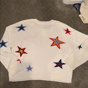 Rails Perci Star Cotton & Cashmere Intarsia Sweater